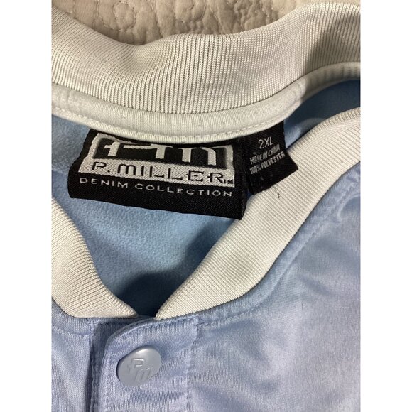 P. Miller 06 Baseball Embroidered Jersey Shirt*2XL*Blue & Navy Athletic Wear*EUC - Picture 5 of 8